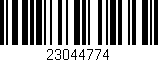 Código de barras (EAN, GTIN, SKU, ISBN): '23044774'