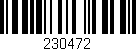 Código de barras (EAN, GTIN, SKU, ISBN): '230472'
