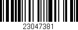 Código de barras (EAN, GTIN, SKU, ISBN): '23047381'