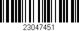 Código de barras (EAN, GTIN, SKU, ISBN): '23047451'