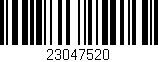 Código de barras (EAN, GTIN, SKU, ISBN): '23047520'