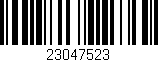 Código de barras (EAN, GTIN, SKU, ISBN): '23047523'