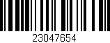 Código de barras (EAN, GTIN, SKU, ISBN): '23047654'