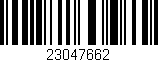 Código de barras (EAN, GTIN, SKU, ISBN): '23047662'