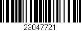 Código de barras (EAN, GTIN, SKU, ISBN): '23047721'
