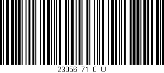 Código de barras (EAN, GTIN, SKU, ISBN): '23056_71_0_U'