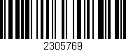 Código de barras (EAN, GTIN, SKU, ISBN): '2305769'
