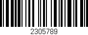 Código de barras (EAN, GTIN, SKU, ISBN): '2305789'