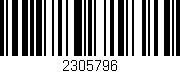 Código de barras (EAN, GTIN, SKU, ISBN): '2305796'