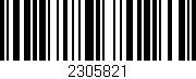 Código de barras (EAN, GTIN, SKU, ISBN): '2305821'