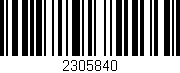 Código de barras (EAN, GTIN, SKU, ISBN): '2305840'