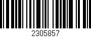 Código de barras (EAN, GTIN, SKU, ISBN): '2305857'