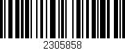 Código de barras (EAN, GTIN, SKU, ISBN): '2305858'