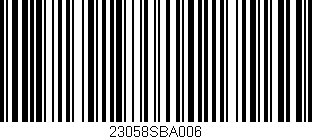 Código de barras (EAN, GTIN, SKU, ISBN): '23058SBA006'