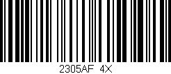 Código de barras (EAN, GTIN, SKU, ISBN): '2305AF/4X'