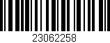 Código de barras (EAN, GTIN, SKU, ISBN): '23062258'