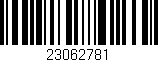 Código de barras (EAN, GTIN, SKU, ISBN): '23062781'