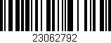 Código de barras (EAN, GTIN, SKU, ISBN): '23062792'