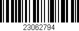 Código de barras (EAN, GTIN, SKU, ISBN): '23062794'