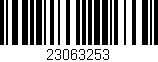 Código de barras (EAN, GTIN, SKU, ISBN): '23063253'