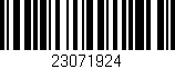 Código de barras (EAN, GTIN, SKU, ISBN): '23071924'