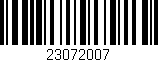 Código de barras (EAN, GTIN, SKU, ISBN): '23072007'