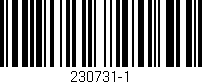 Código de barras (EAN, GTIN, SKU, ISBN): '230731-1'
