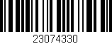 Código de barras (EAN, GTIN, SKU, ISBN): '23074330'