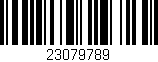 Código de barras (EAN, GTIN, SKU, ISBN): '23079789'