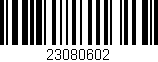 Código de barras (EAN, GTIN, SKU, ISBN): '23080602'
