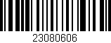 Código de barras (EAN, GTIN, SKU, ISBN): '23080606'