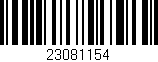 Código de barras (EAN, GTIN, SKU, ISBN): '23081154'