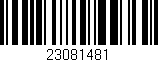 Código de barras (EAN, GTIN, SKU, ISBN): '23081481'
