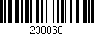 Código de barras (EAN, GTIN, SKU, ISBN): '230868'