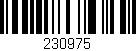 Código de barras (EAN, GTIN, SKU, ISBN): '230975'