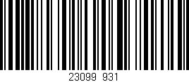 Código de barras (EAN, GTIN, SKU, ISBN): '23099/931'