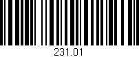 Código de barras (EAN, GTIN, SKU, ISBN): '231.01'