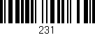 Código de barras (EAN, GTIN, SKU, ISBN): '231'