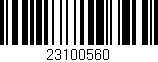 Código de barras (EAN, GTIN, SKU, ISBN): '23100560'