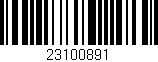Código de barras (EAN, GTIN, SKU, ISBN): '23100891'