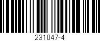 Código de barras (EAN, GTIN, SKU, ISBN): '231047-4'