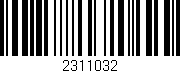 Código de barras (EAN, GTIN, SKU, ISBN): '2311032'