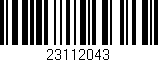 Código de barras (EAN, GTIN, SKU, ISBN): '23112043'