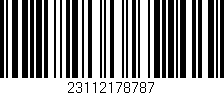 Código de barras (EAN, GTIN, SKU, ISBN): '23112178787'