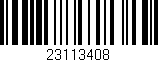 Código de barras (EAN, GTIN, SKU, ISBN): '23113408'