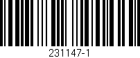 Código de barras (EAN, GTIN, SKU, ISBN): '231147-1'