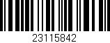 Código de barras (EAN, GTIN, SKU, ISBN): '23115842'