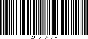 Código de barras (EAN, GTIN, SKU, ISBN): '23115_164_0_P'