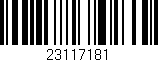 Código de barras (EAN, GTIN, SKU, ISBN): '23117181'