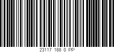 Código de barras (EAN, GTIN, SKU, ISBN): '23117_168_0_PP'